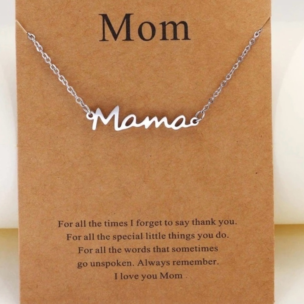 Silver Mama Necklace.‎ New.